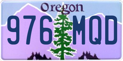 OR license plate 976MQD