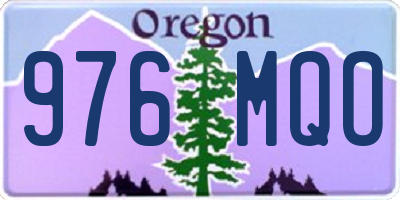 OR license plate 976MQO