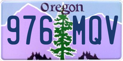 OR license plate 976MQV
