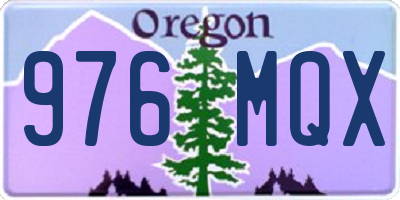 OR license plate 976MQX