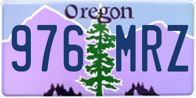 OR license plate 976MRZ