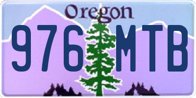 OR license plate 976MTB