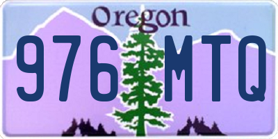 OR license plate 976MTQ