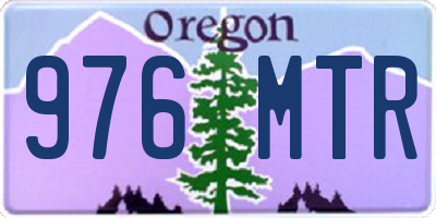 OR license plate 976MTR