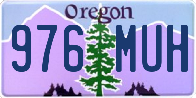 OR license plate 976MUH