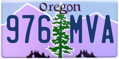 OR license plate 976MVA