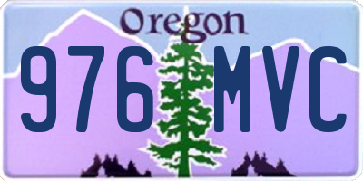 OR license plate 976MVC
