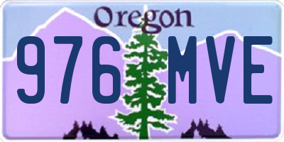 OR license plate 976MVE