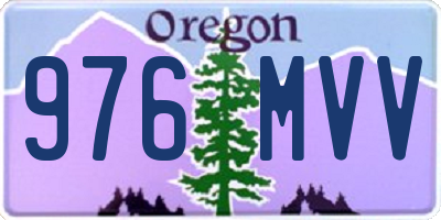 OR license plate 976MVV