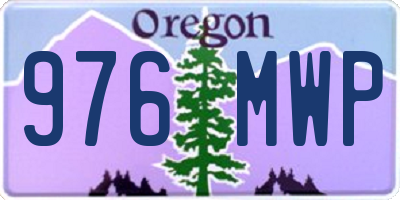 OR license plate 976MWP