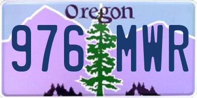 OR license plate 976MWR