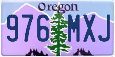 OR license plate 976MXJ