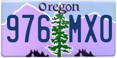 OR license plate 976MXO