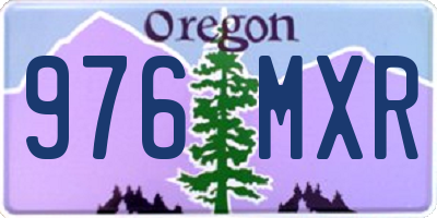 OR license plate 976MXR