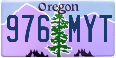 OR license plate 976MYT