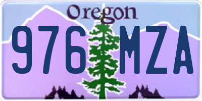 OR license plate 976MZA