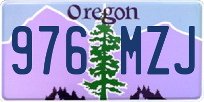 OR license plate 976MZJ