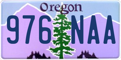OR license plate 976NAA