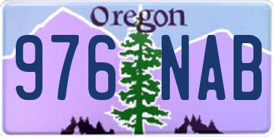 OR license plate 976NAB