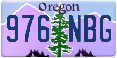 OR license plate 976NBG