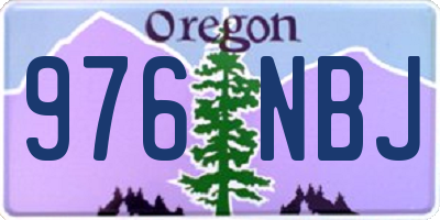 OR license plate 976NBJ