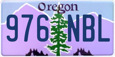 OR license plate 976NBL