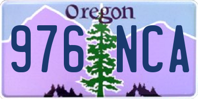 OR license plate 976NCA