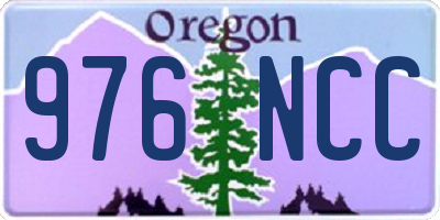 OR license plate 976NCC