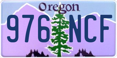 OR license plate 976NCF