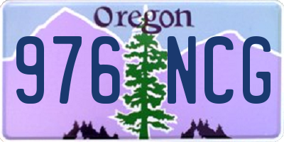 OR license plate 976NCG