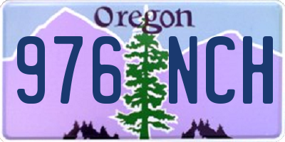 OR license plate 976NCH