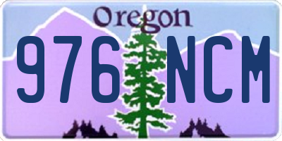 OR license plate 976NCM