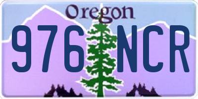 OR license plate 976NCR