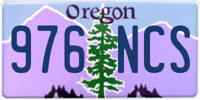 OR license plate 976NCS