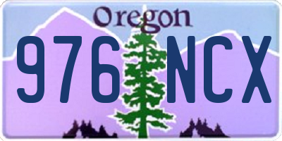 OR license plate 976NCX