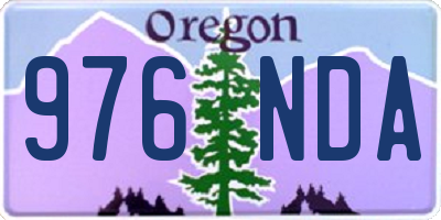 OR license plate 976NDA