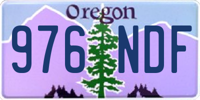 OR license plate 976NDF