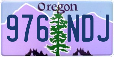 OR license plate 976NDJ