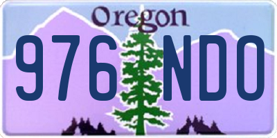 OR license plate 976NDO