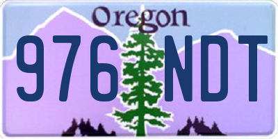 OR license plate 976NDT