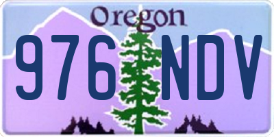 OR license plate 976NDV