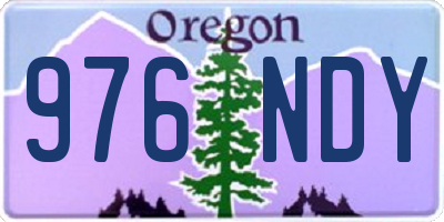 OR license plate 976NDY