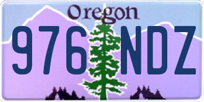 OR license plate 976NDZ