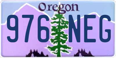 OR license plate 976NEG