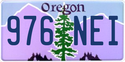 OR license plate 976NEI