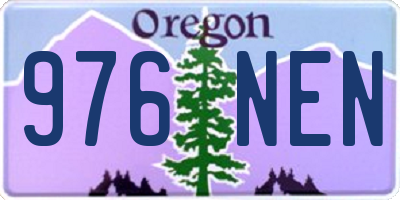 OR license plate 976NEN