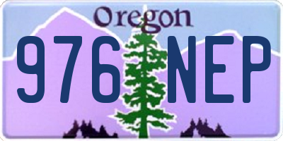 OR license plate 976NEP