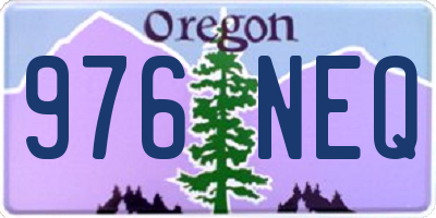 OR license plate 976NEQ