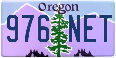 OR license plate 976NET