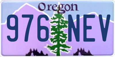 OR license plate 976NEV